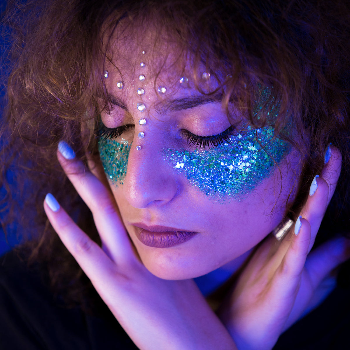 Paillettes Vegan Turquoise Polysirène