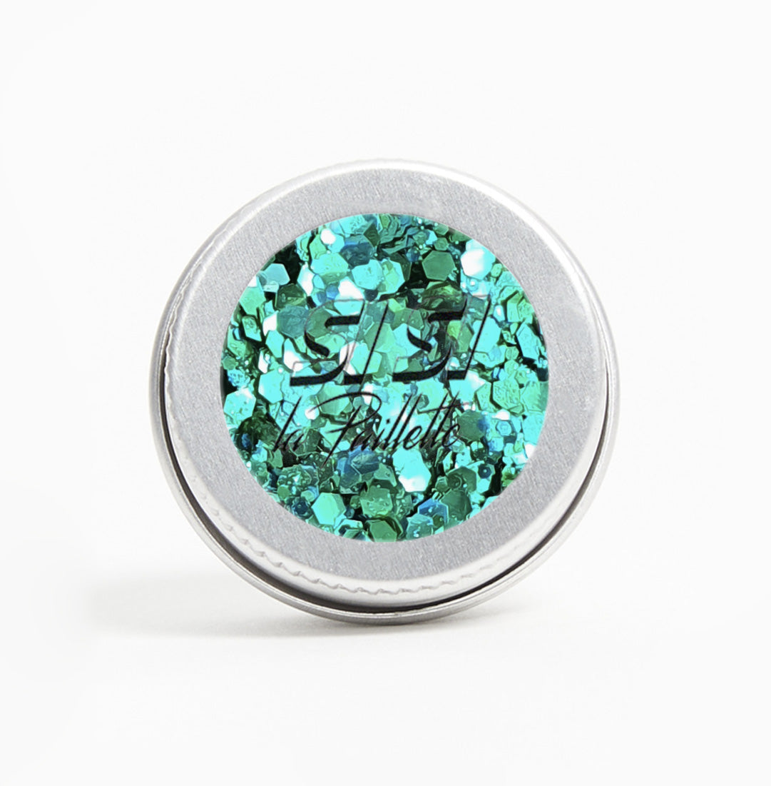 Paillettes Vegan Turquoise Polysirène