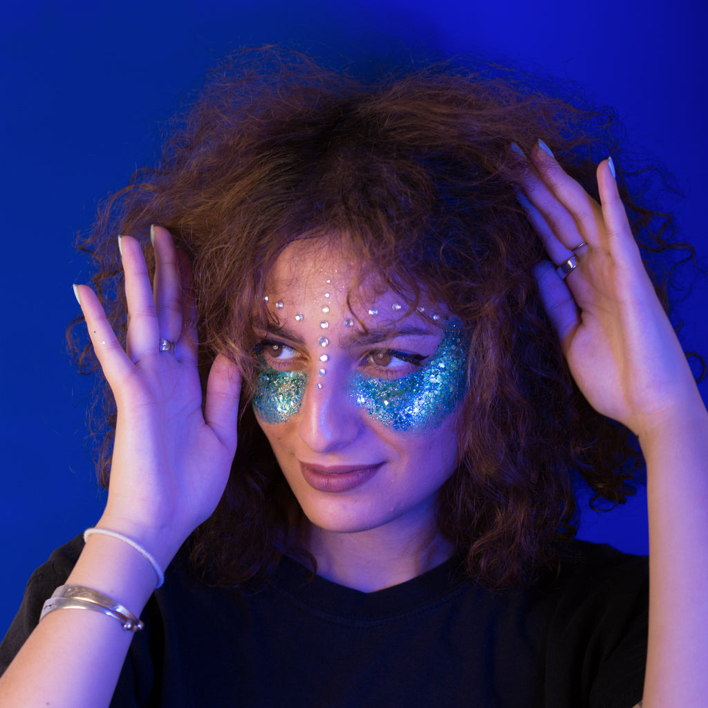 Paillettes Vegan Turquoise Polysirène