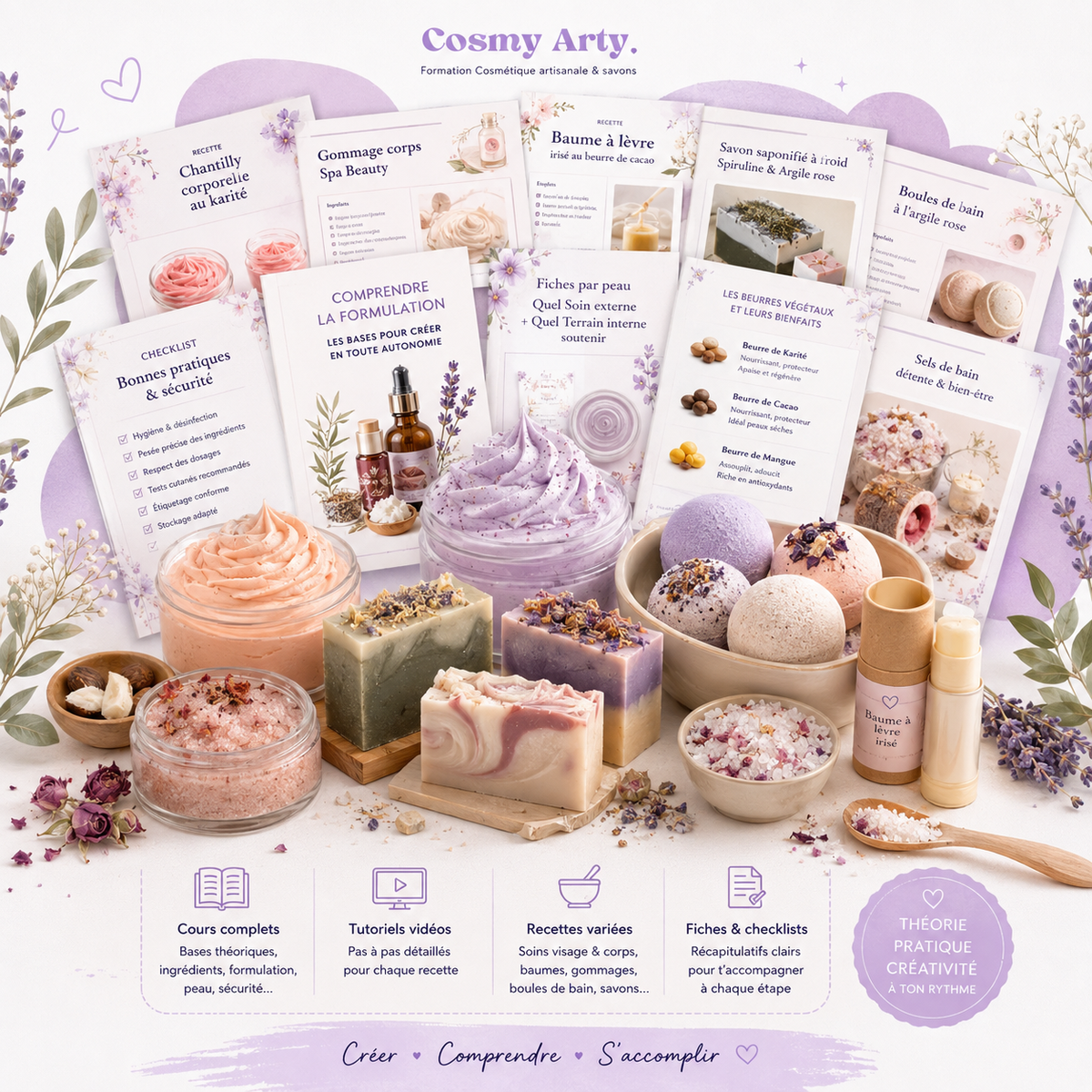 COSMY ARTY | Formation Cosmétique artisanale & savons | Formulation, Recettes, Tutoriels [en vidéos]