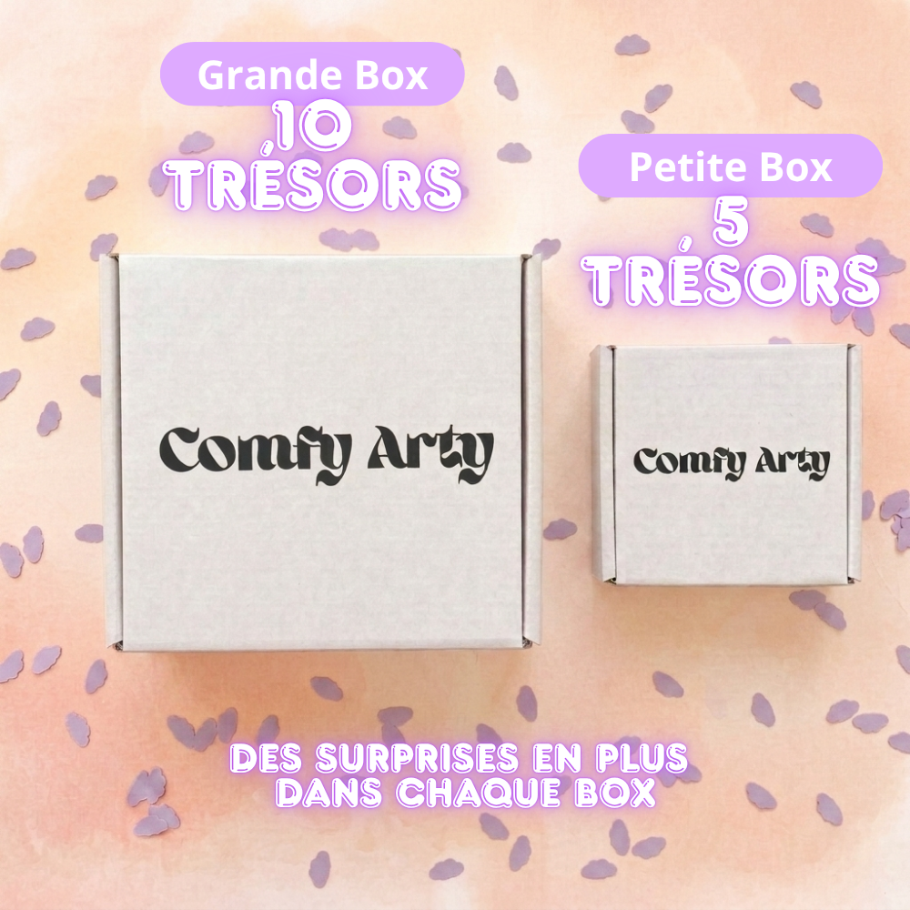 La Magnifique Box Comfy Arty: Réconfort, sensations, douceur, bien-être, relax!